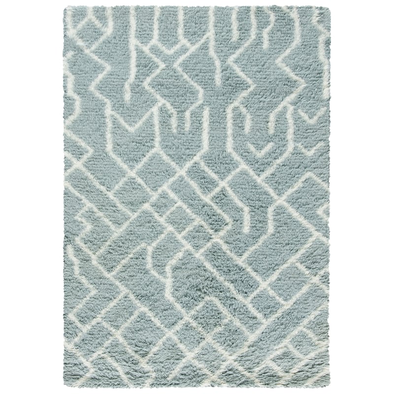 SAFAVIEH Handmade Casablanca Shag Angi Tribal Moroccan Wool Rug