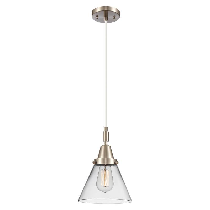 Innovations Lighting 447-1P-G42 Cone 8" Wide Mini Pendant with Clear