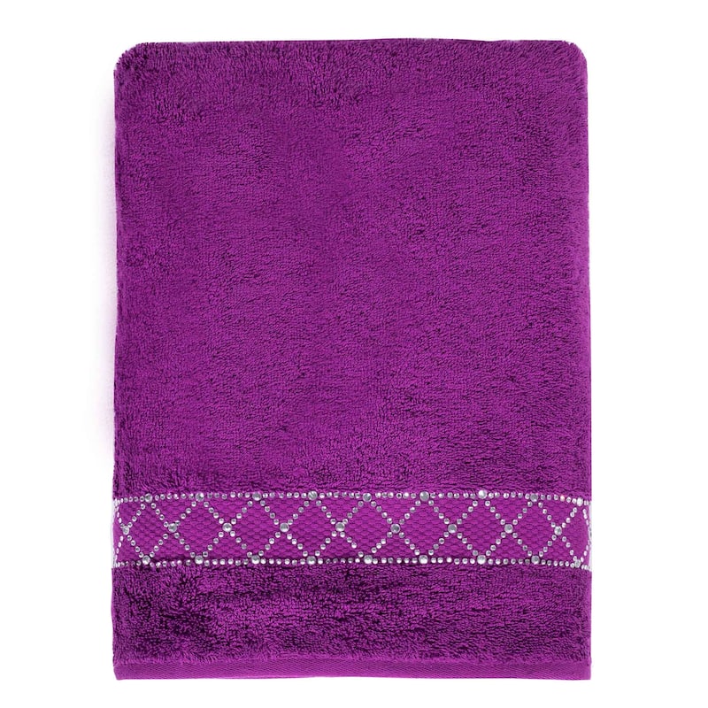 Sparkles Home Atlas Rhinestone Bath Towel