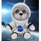 preview thumbnail 4 of 4, DolliBu Big Eyes Wolf Astronaut Plush with Space Helmet and NASA Suit - 6.5 inches