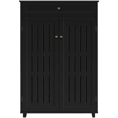 Yaheetech 5-Tier & 1 Drawer Shoe Storage Cabinet Closed Adjustable Shoes Rack