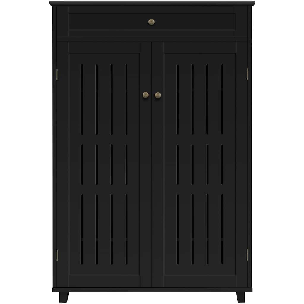 Yaheetech 5-Tier & 1 Drawer Shoe Storage Cabinet Closed Adjustable Shoes Rack