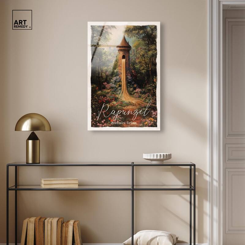 Rapunzel Classic Acrylic by Art Remedy, Ready to Hang