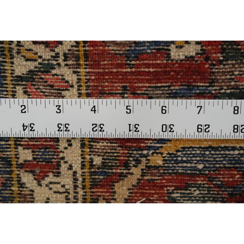 Hand Knotted Oriental 100% Wool Carpet Traditional Floral Oranges & Rust Bakhtiari Area Rug - 10' 3'' X 6' 9''