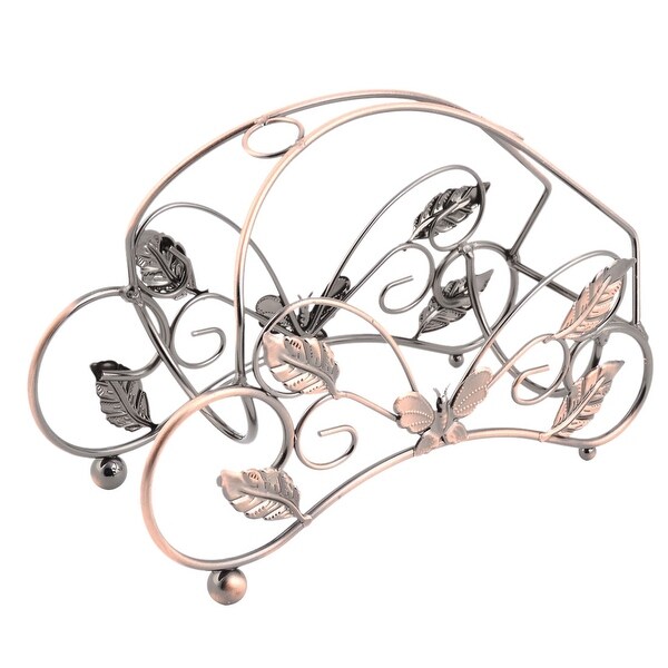 Shop Home Kitchen Metal Butterfly Decor Wine Bottle Rack ...