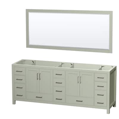 Wyndham Collection WCS141484DSXXM70 Sheffield 84" Double Free Standing