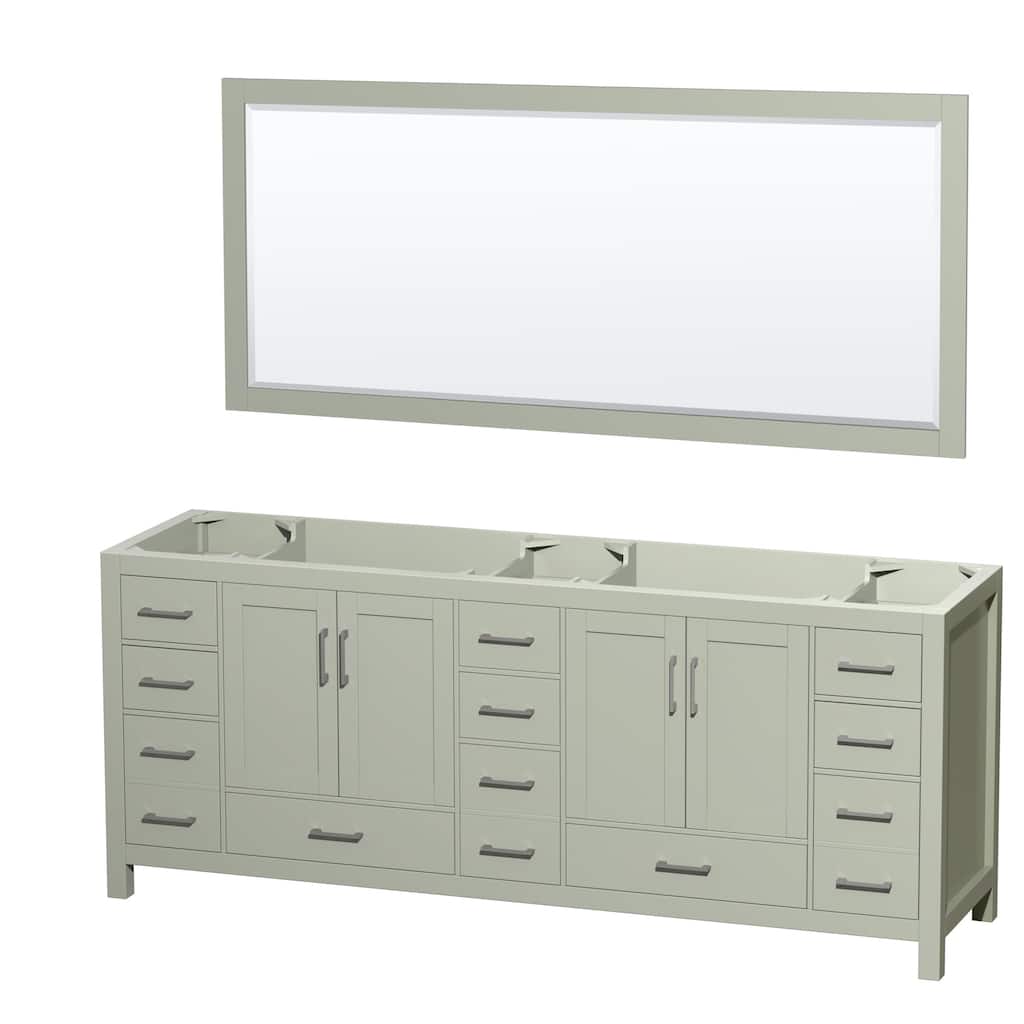 Wyndham Collection WCS141484DSXXM70 Sheffield 84" Double Free Standing