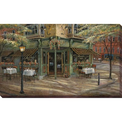"Mandis Cafe" by Ruane Manning Print on Canvas