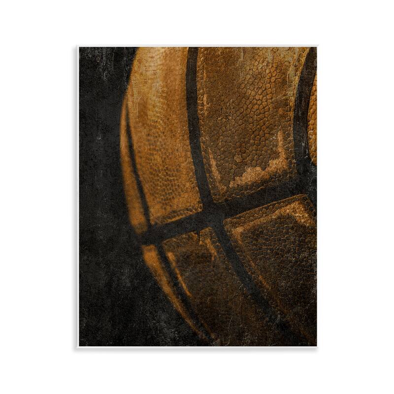Stupell Vintage Basketball Close Up Wall Plaque Art Design By Kim Allen - 11 x 14