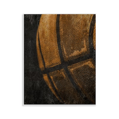 Stupell Vintage Basketball Close Up Wall Plaque Art Design By Kim Allen