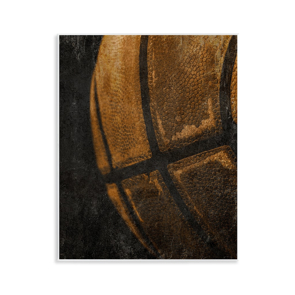 Stupell Vintage Basketball Close Up Wall Plaque Art Design By Kim Allen