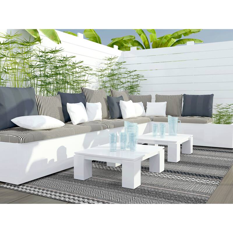 Rodelle Ocean Ombre Outdoor Rug by Havenside Home