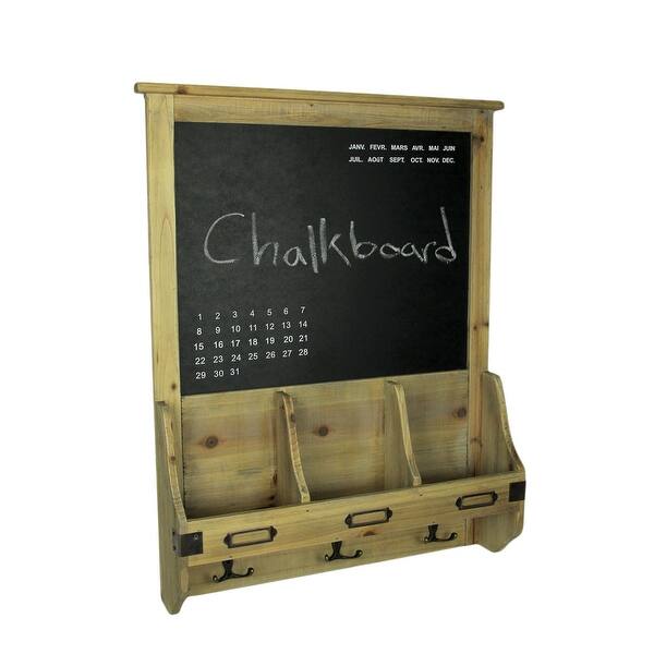 Shop Rustic French Farmhouse Style Wooden Chalkboard Mail Center