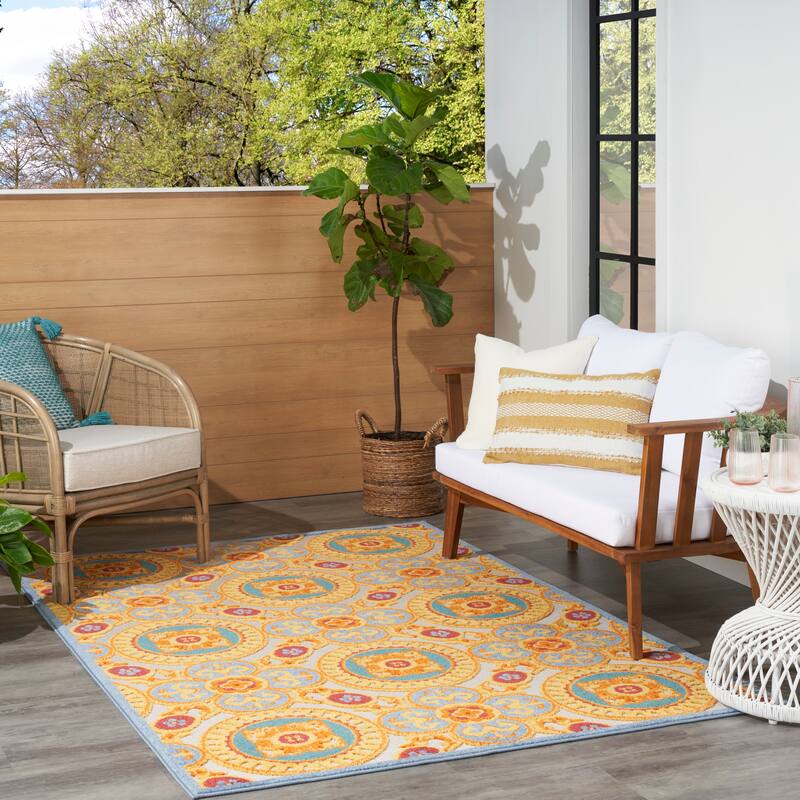 Nourison Aloha Indoor/outdoor Geometric Area Rug