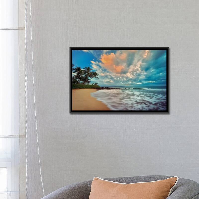 iCanvas "Maui Sunset" by Dennis Frates Framed Canvas Print
