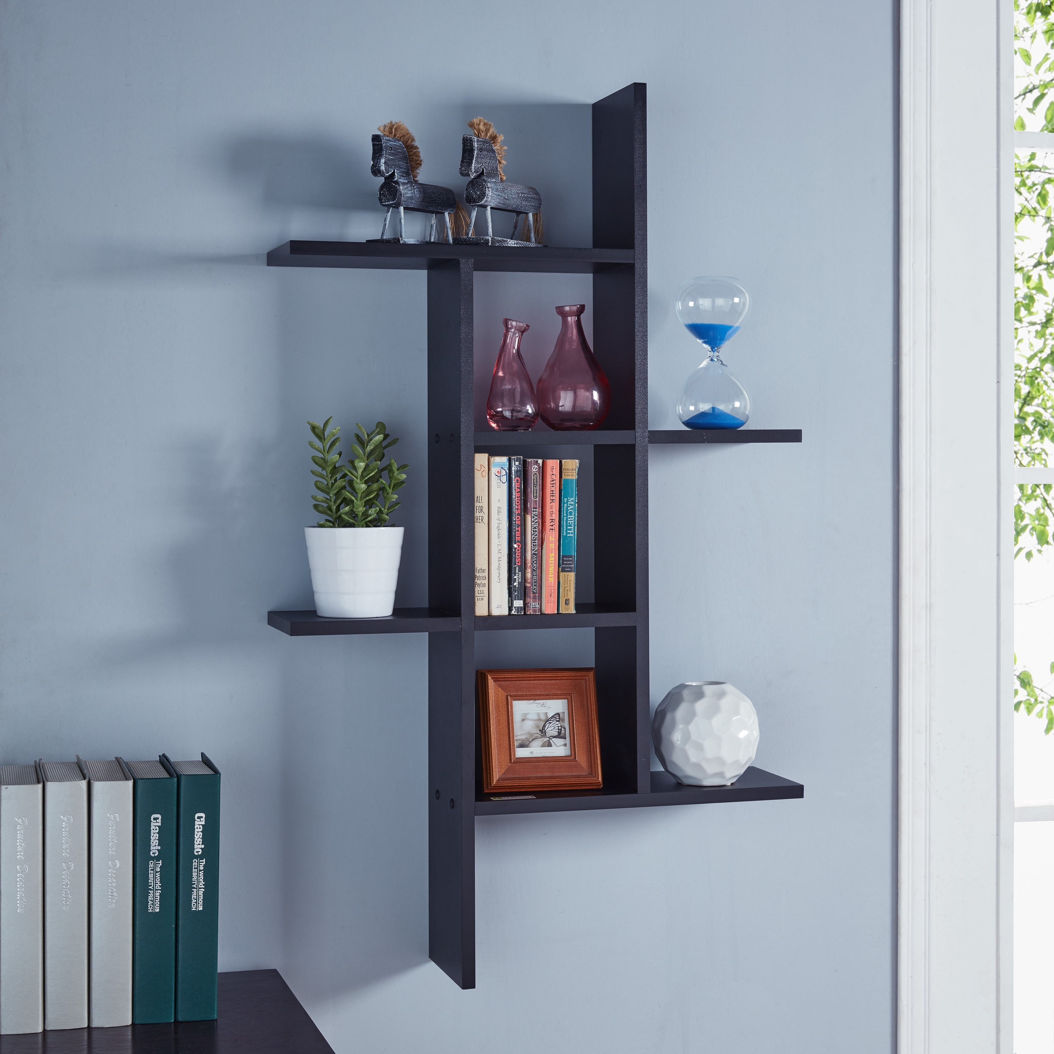 Danya B XF160708WH Cantilever Shelf White for sale online