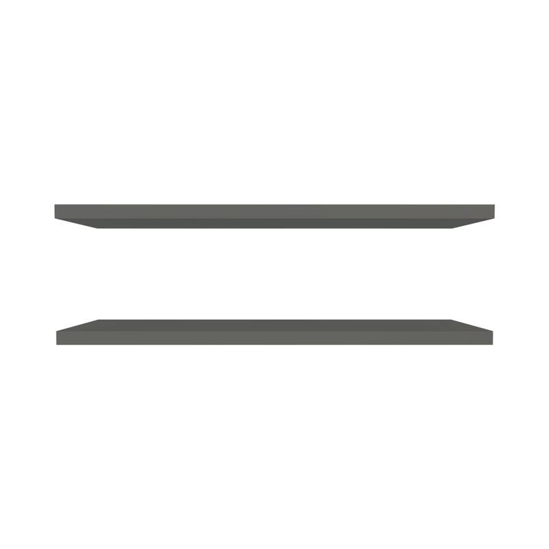 48-Inch Wall-Mounted Floating Shelf Two-Piece Set - N/A