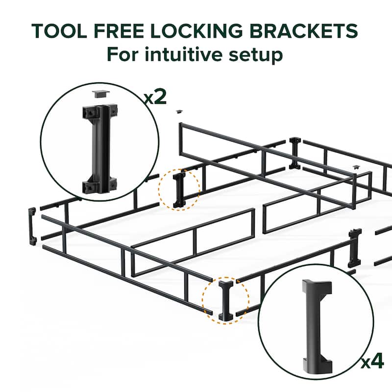 Priage by ZINUS 7 Inch Metal Smart BoxSpring® with Quick Assembly