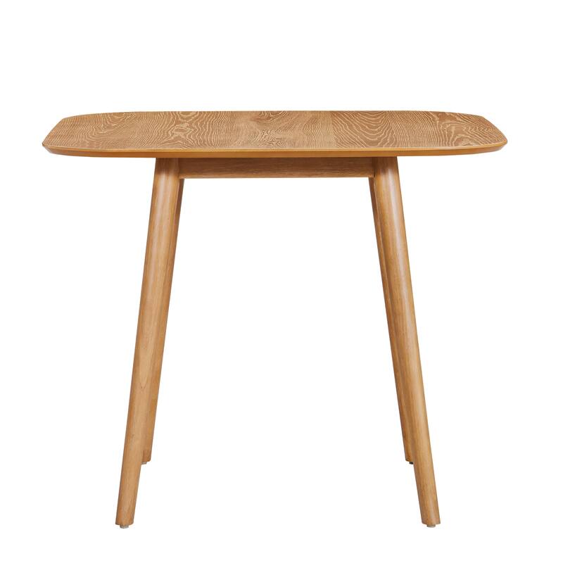 Roomfitters Square Dining Table with Solid Wood Top and Tapered Legs, Modern Small Kitchen and Breakfast Table