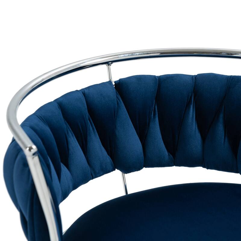 Modern Velvet 26" Adjustable Swivel Bar Stools (Set of 4)