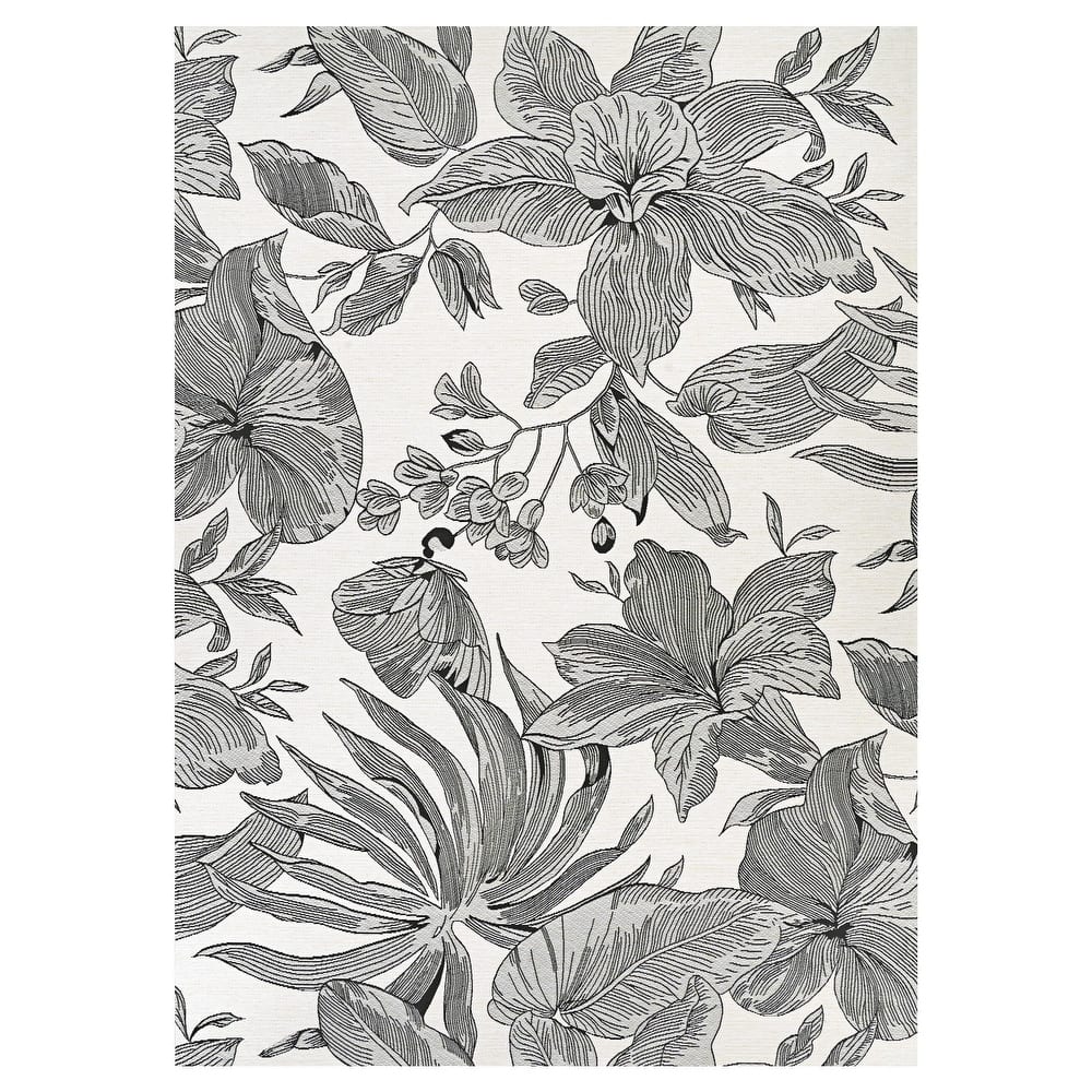 Dream Decor Rugs Gelato Bellflower Floral Indoor Outdoor Area Rug