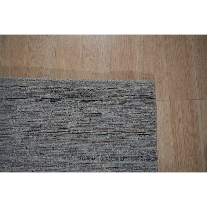 Blue Contemporary Solid Color Solid Area Rug - 3' x 5'