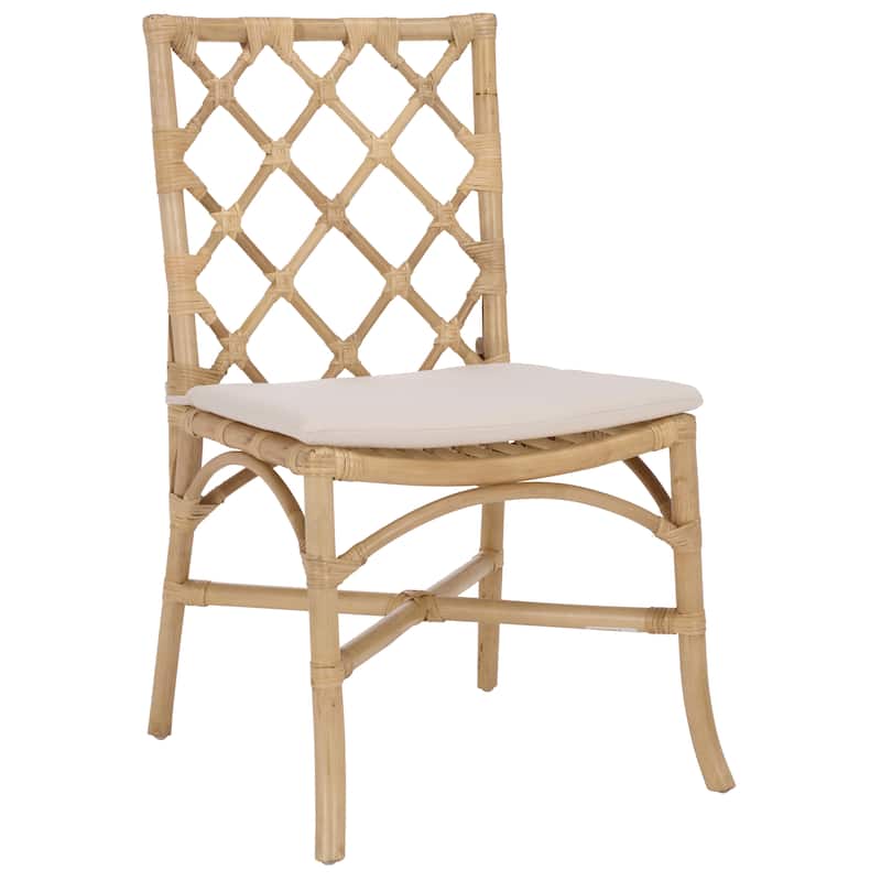 SAFAVIEH Home Haru Rattan Dining Chair - 23"W x 19"D x 37"H