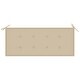 preview thumbnail 7 of 9, vidaXL 2-Seater Patio Bench with Cushion 47.2" Solid Eucalyptus Wood - 47.2" x 23.6" x 35"