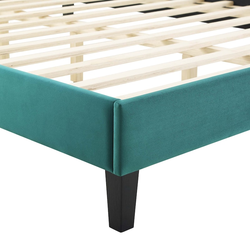 Sienna Performance Velvet Twin Platform Bed
