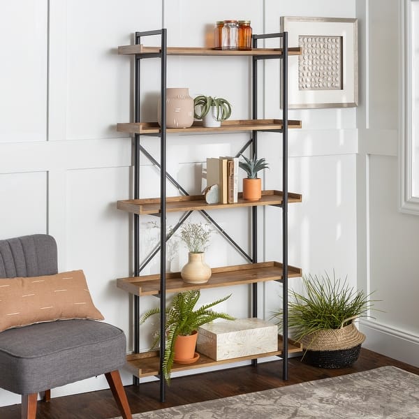 slide 2 of 25, Middlebrook Edelman 68-inch Urban Pipe Bookshelf