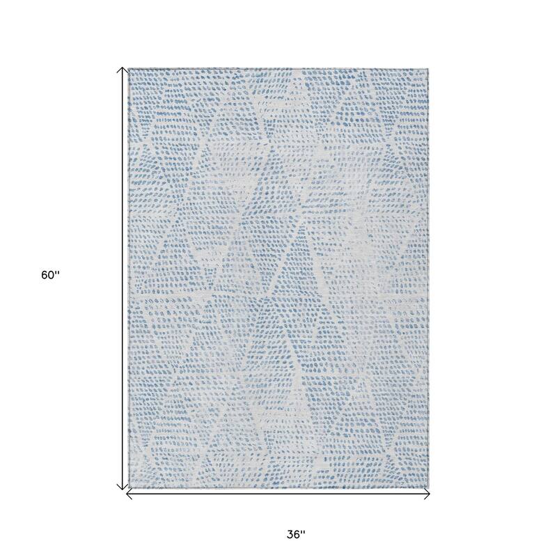 HomeRoots Geometric Transitional Rectangle Outdoor Rug