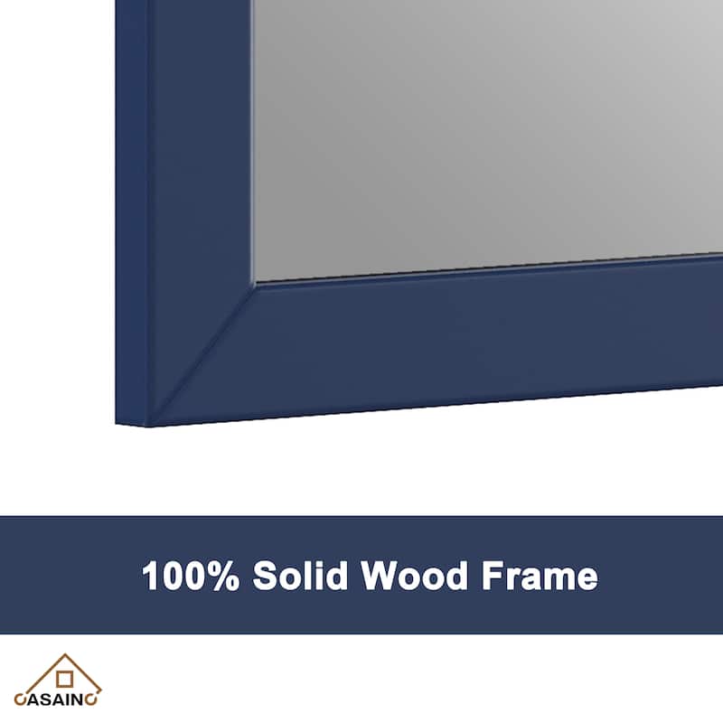CASAINC 36in Solid Wood Framed Mirror in Multiple Color Frames