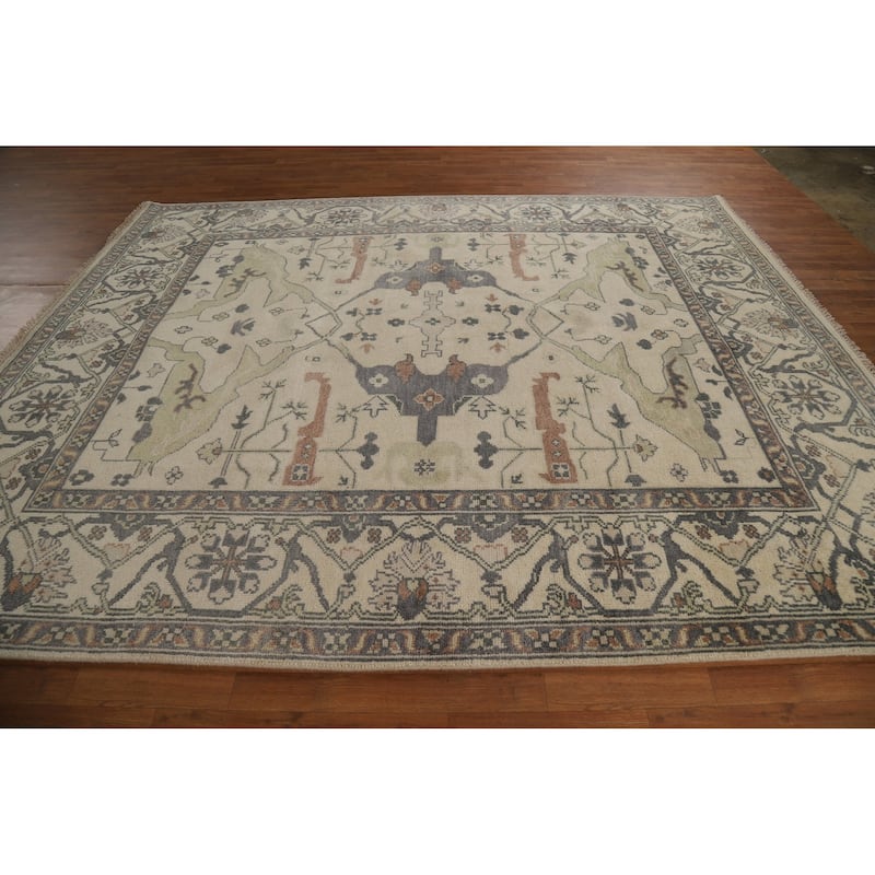 Oushak Oriental Area Rug Handmade Wool Carpet - 8'3"x 10'0"