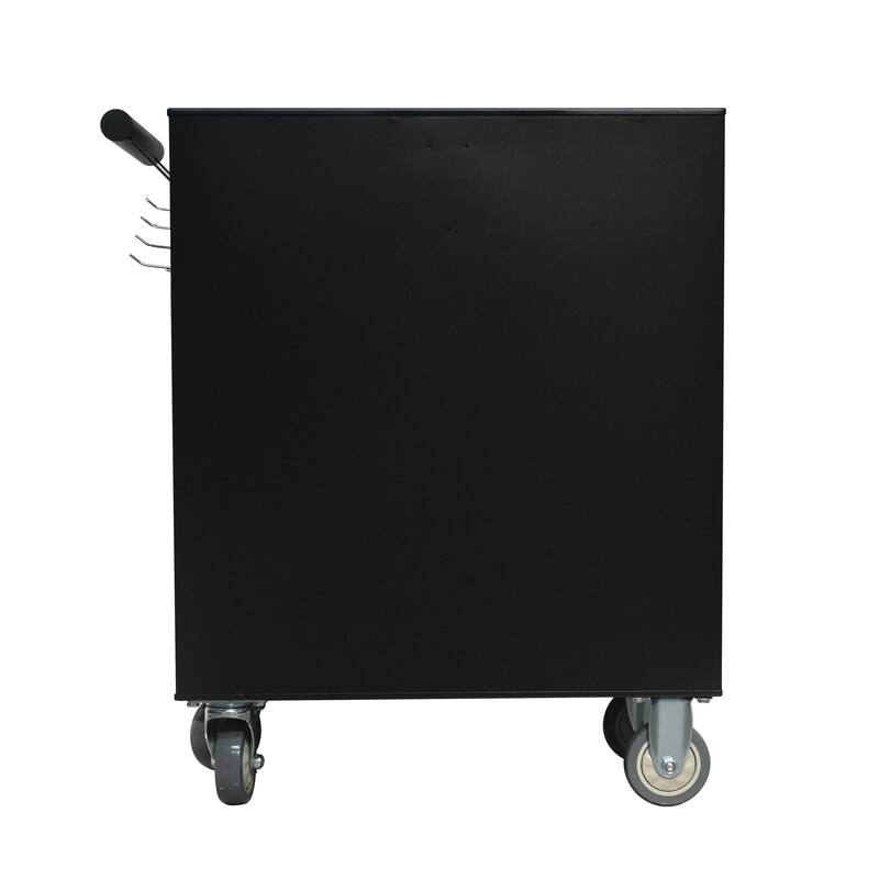 5-drawer metal rolling tool cabinet, storage toolbox with brake wheels, toolbox with lock