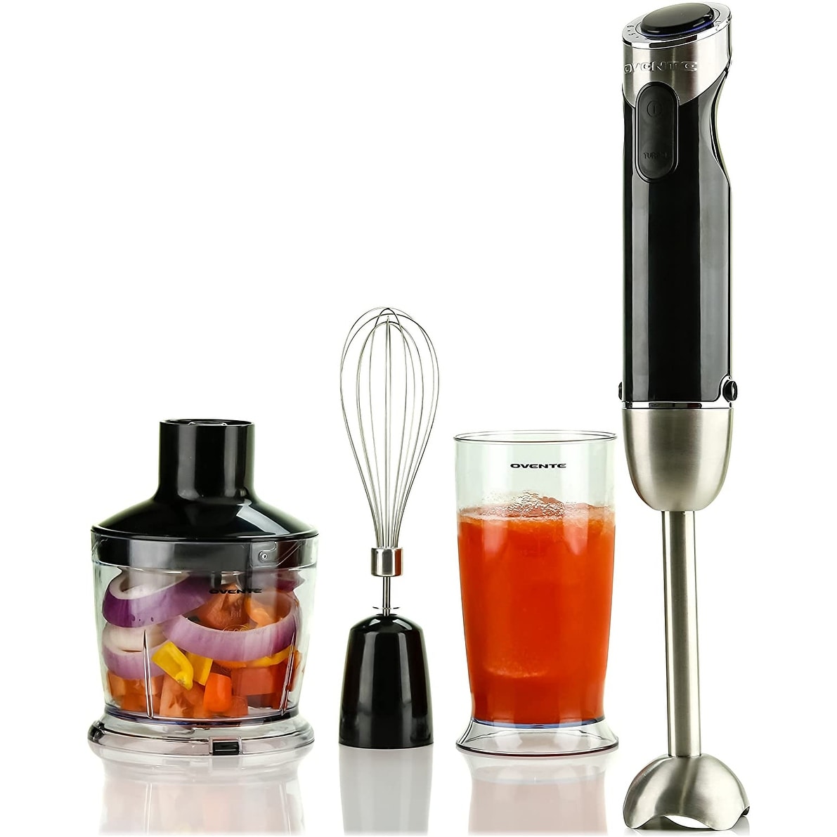 Ovente Immersion Hand Blender Set with 3 Premium Attachments, Series - Bed  Bath & Beyond - 23528426