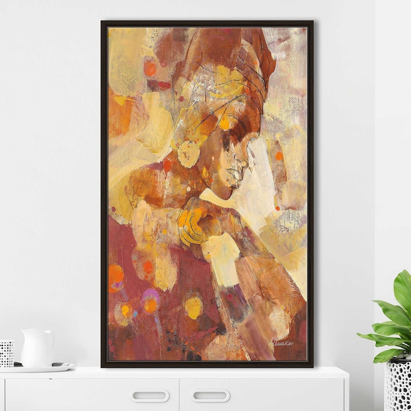 "Celebrate Beauty I" Print on Floating Canvas