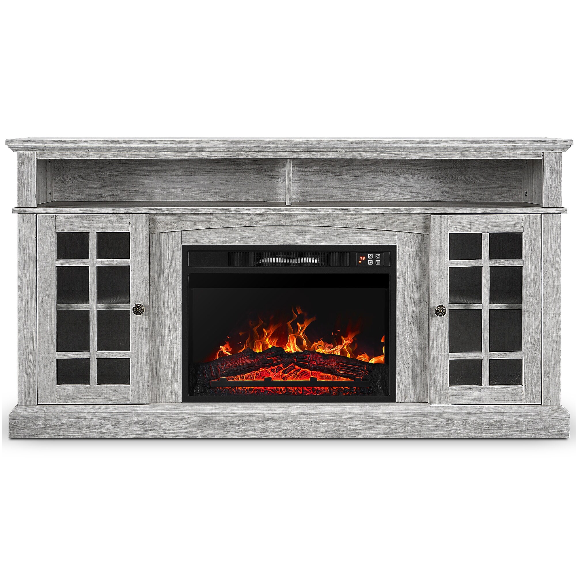 Shop Belleze Fireplace Tv Stand Console For Tv S Up To 65