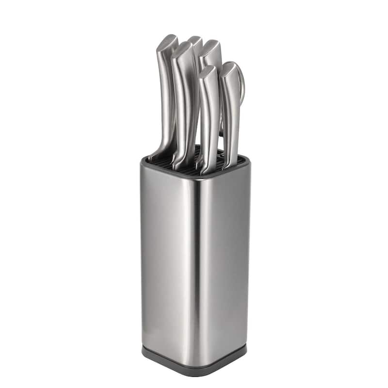 Dura Living Universal Knife Block Holder, Stainless Steel Organizer (knives not in included)