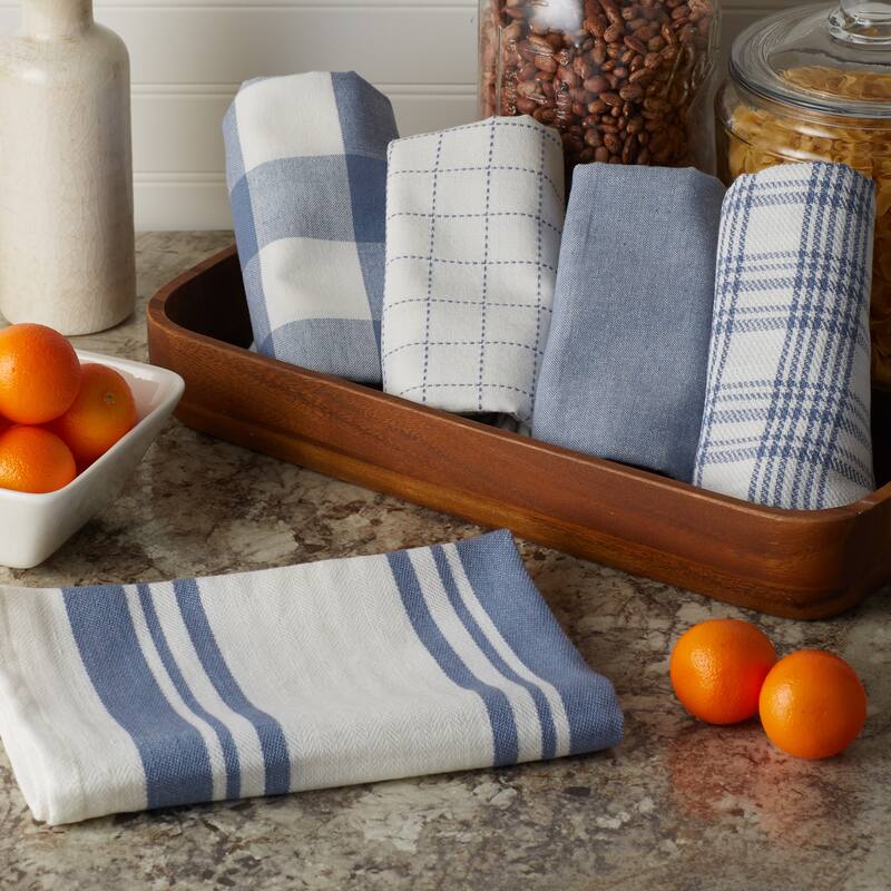 DII Asst Vintage Everyday Dishtowel (Set of 5)