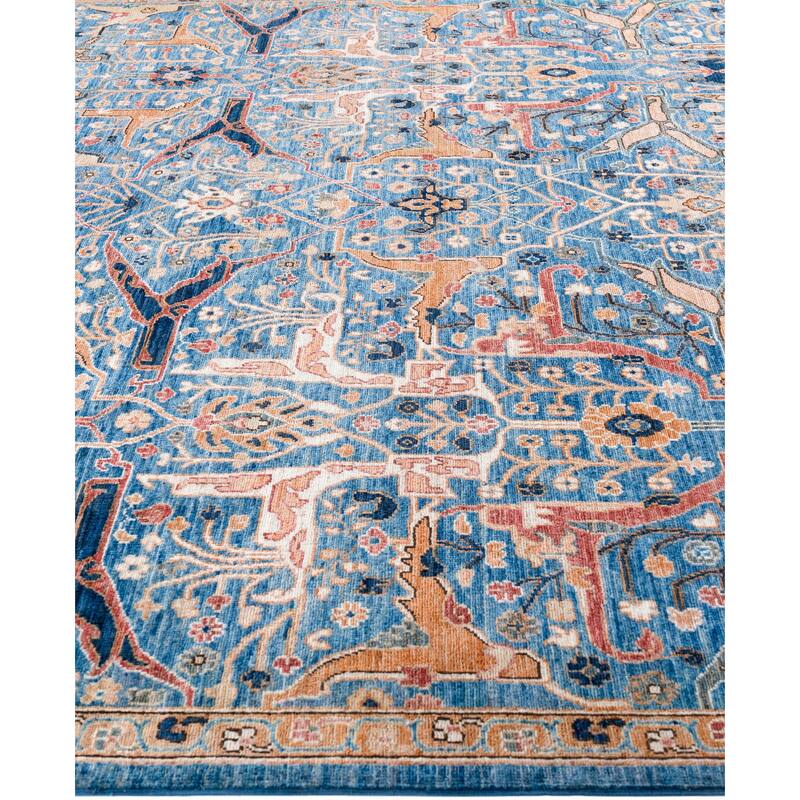 Serapi One-of-a-Kind Hand-Knotted Area Rug - Blue - 7' 9" x 9' 9"