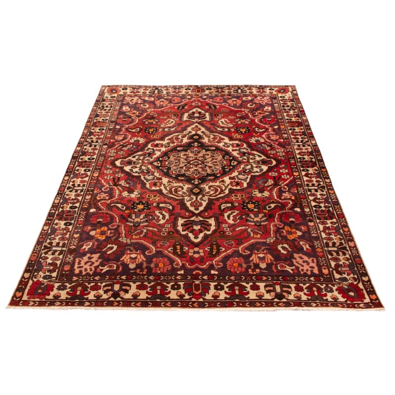 ECARPETGALLERY Hand-knotted Kayseri Red Wool Rug - 6'7 x 10'1