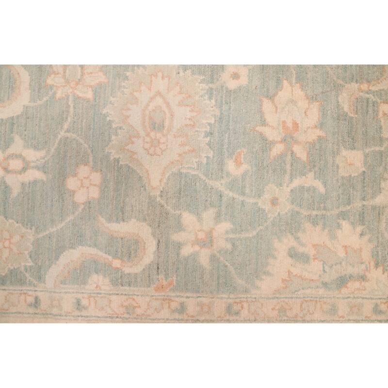 ECARPETGALLERY Hand-knotted Peshawar Oushak Teal Wool Rug - 6'0 x 9'0