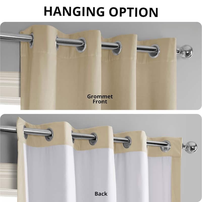 Exclusive Fabrics Signature Grommet Velvet Blackout Curtain (1 Panel)