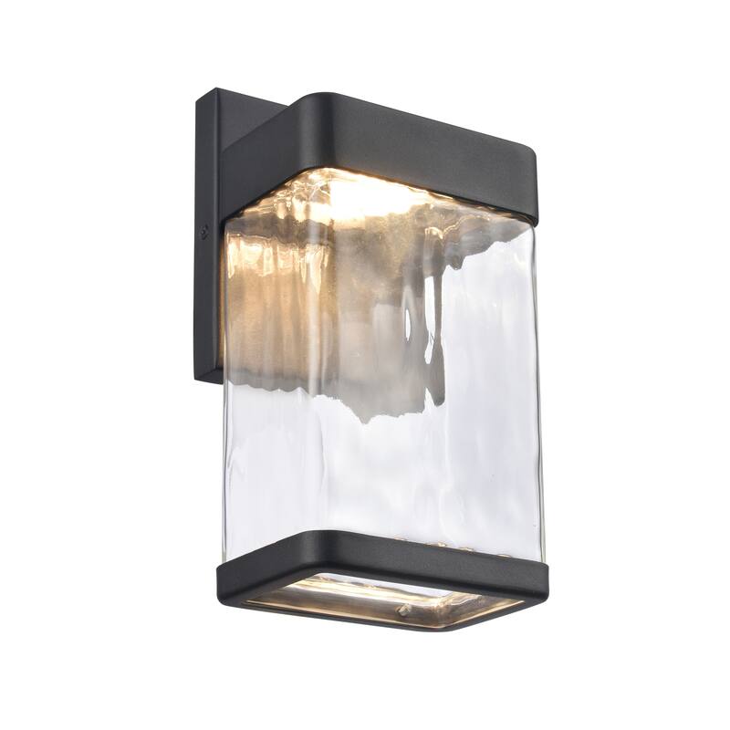 Elk Home Cornice 9.75'' High Integrated LED Outdoor Sconce - Charcoal Black