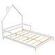 preview thumbnail 26 of 25, Full Size Pine House-Shaped Headboard Floor Bed with Handrails