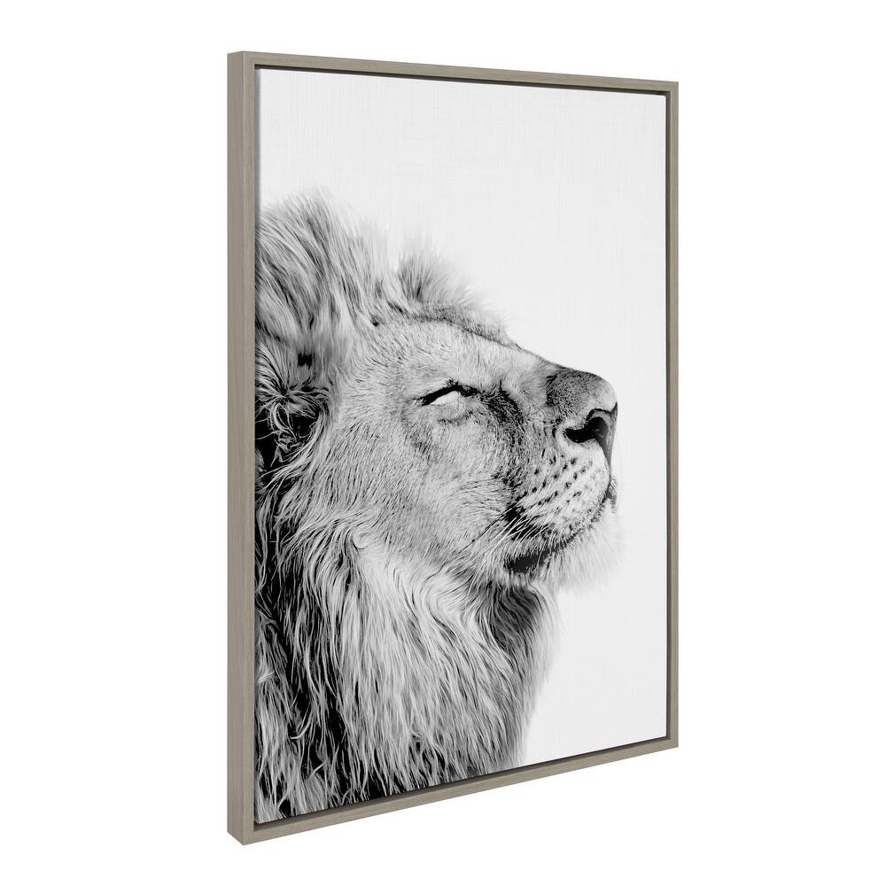 Kate and Laurel Sylvie Self Actualizing Lion Canvas by Amy Peterson