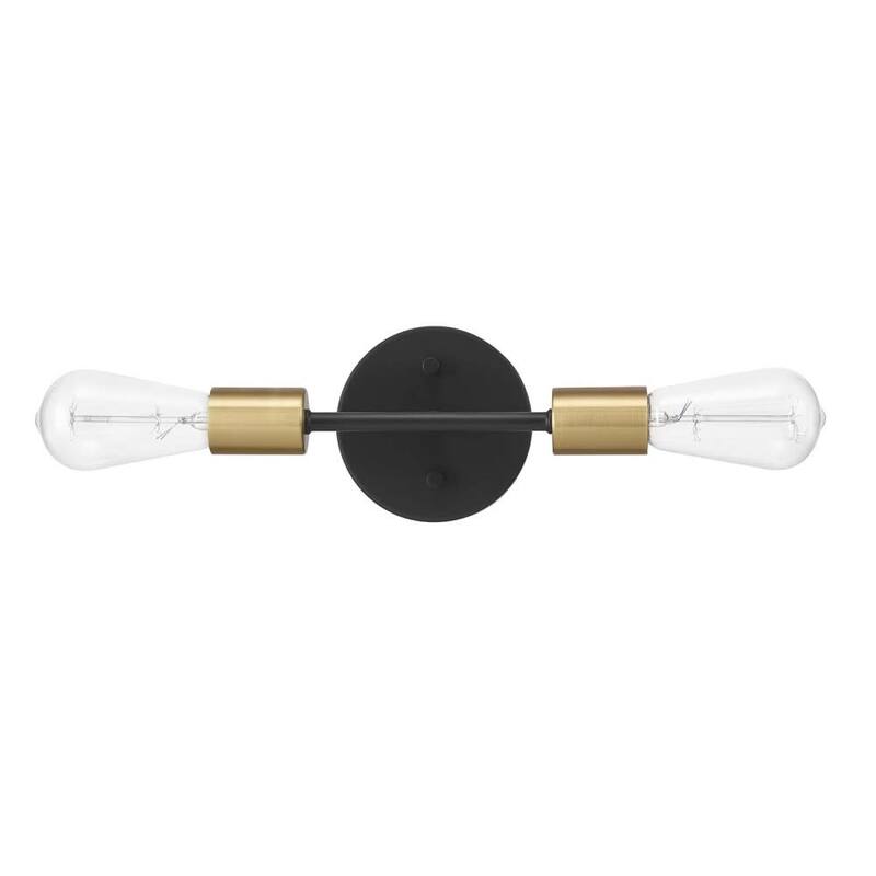 Globe Electric 91001419 Alexandria 2 Light 10" Wide Vanity Light - Matte Black