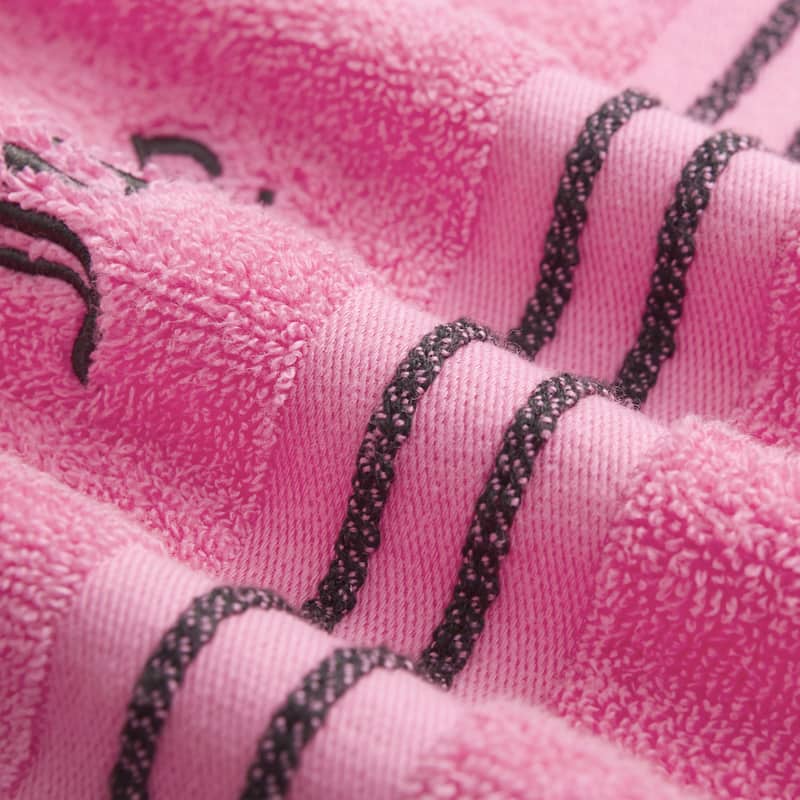 Juicy Couture Neon Border Bath Towels 6-Piece 2 Bath towels 2 Hand towels 2 Washcloths - 28"x54"/16"x26"/12"x12"