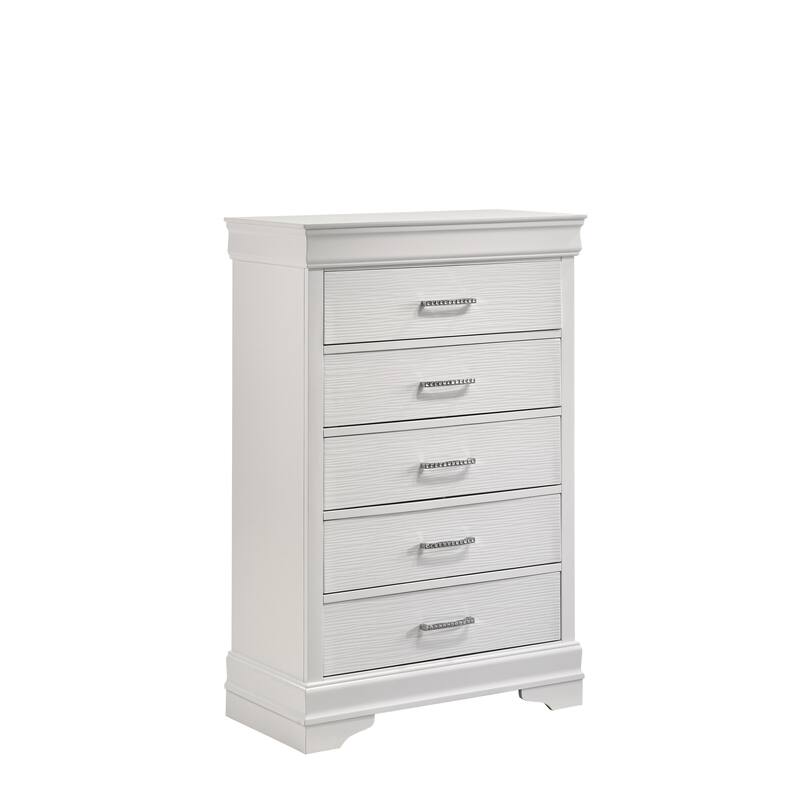 Modern Brooklyn 5 Drawers Chest made with Wood