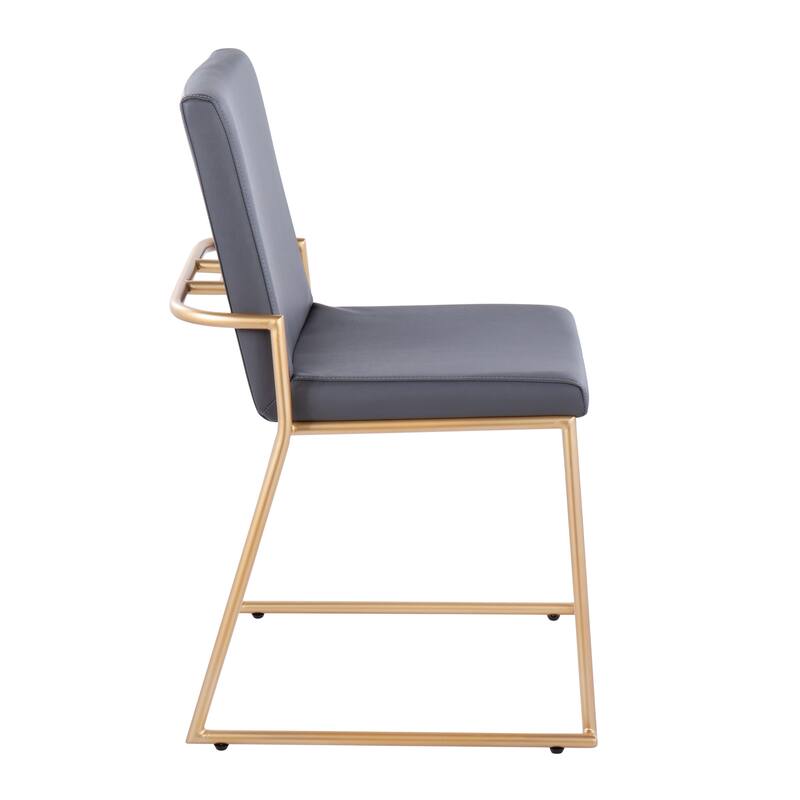 Silver Orchid Jayci Gold Metal Dining Chair (Set of 2)